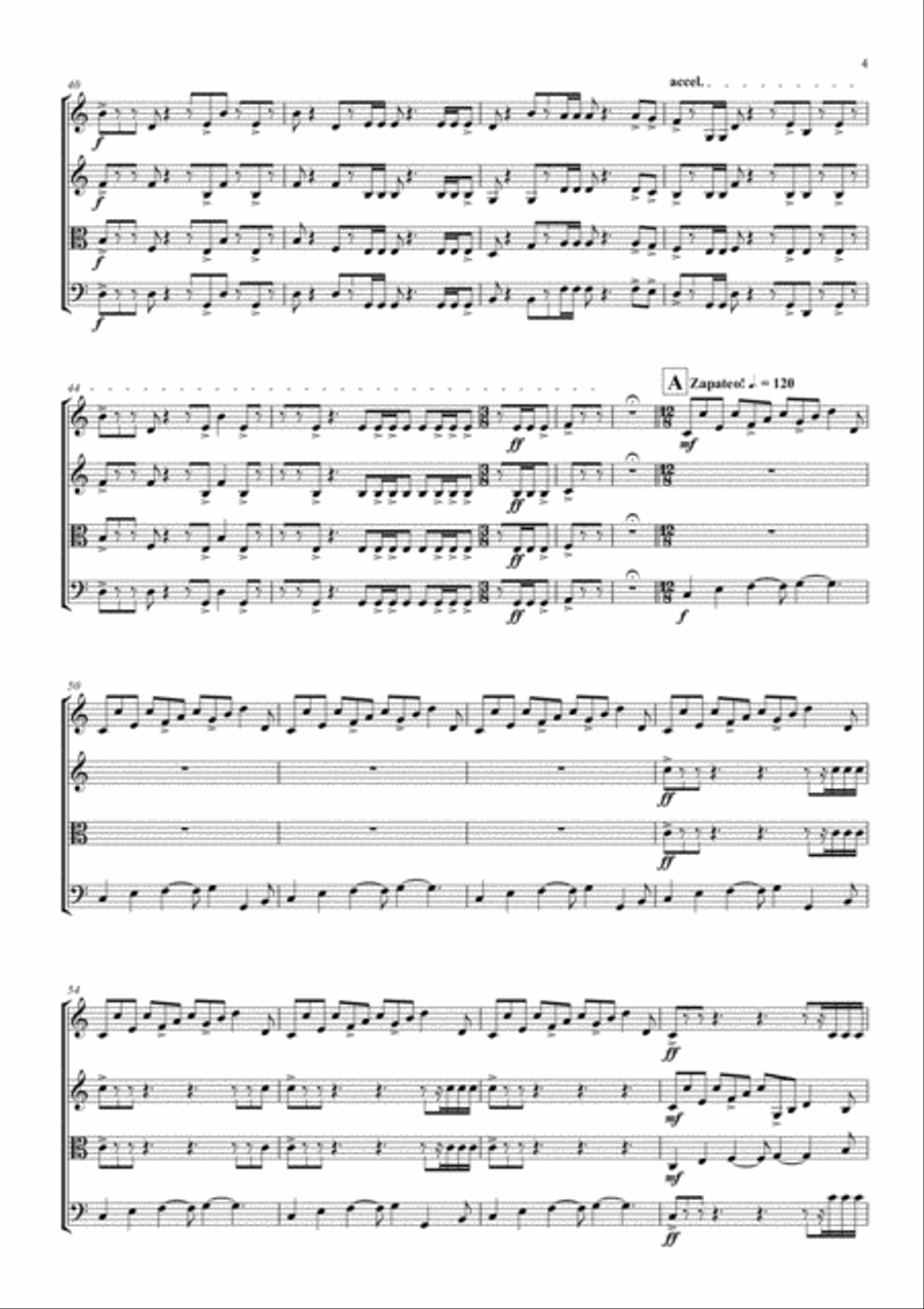 Para El Zambo Para El Zambo String Quartet scores gallery preview page 5