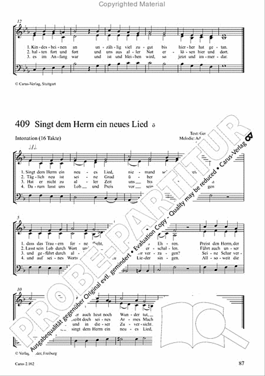 Chorbuch Gotteslob SAM 3-Part scores gallery preview page 88