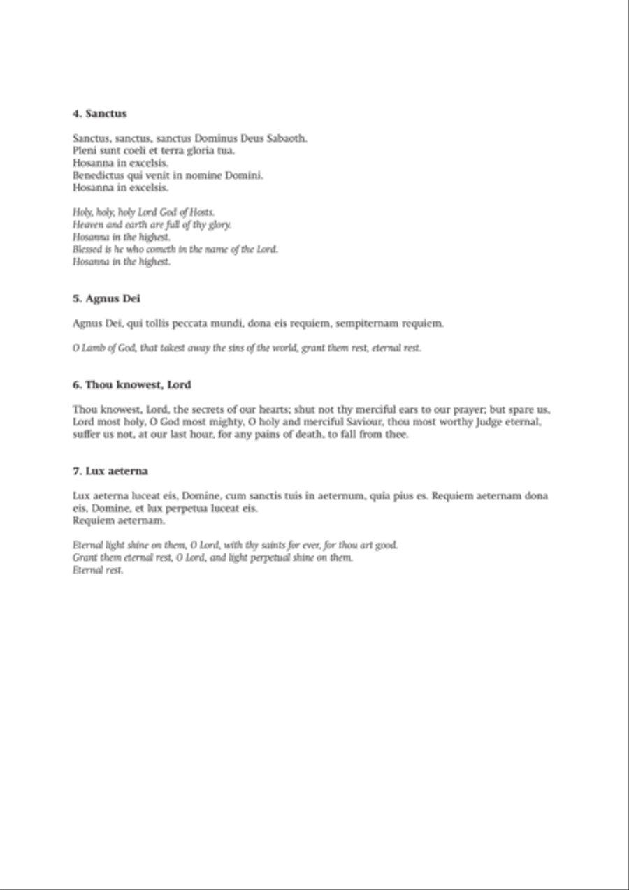 Requiem Requiem 4-Part scores gallery preview page 6