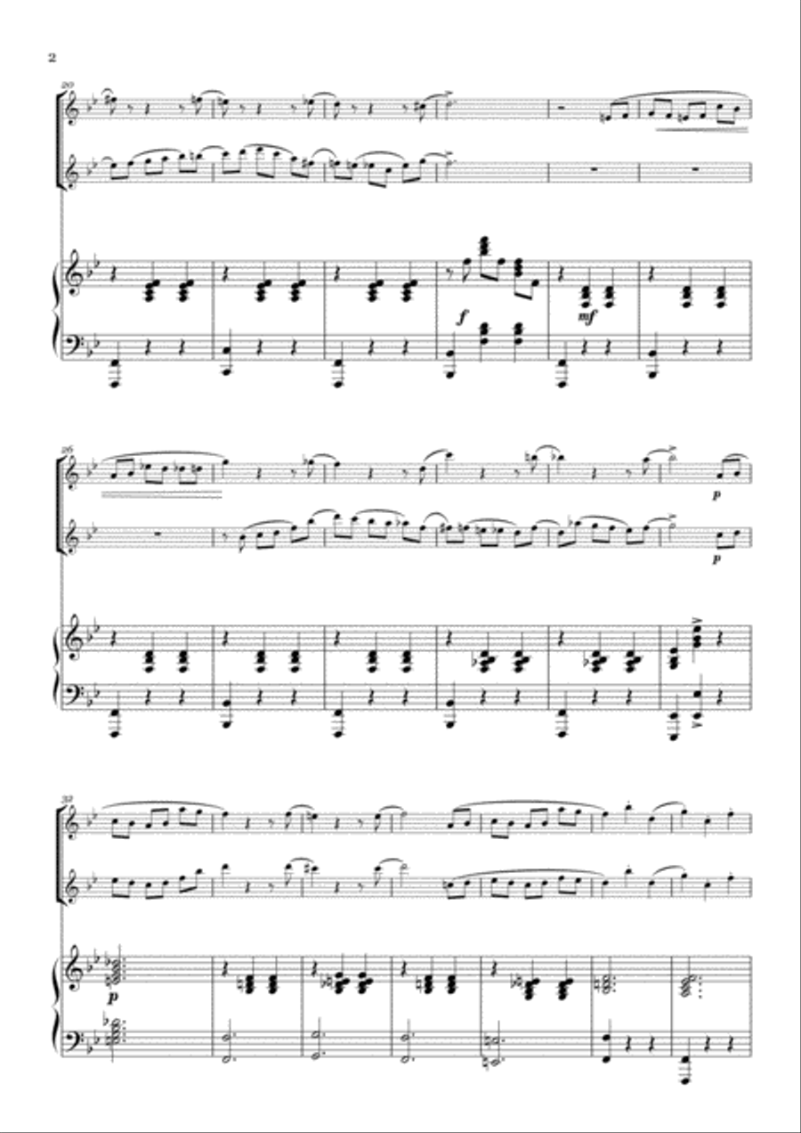 J. Strauss - Frühlingsstimmen - Voices of Spring (Waltz) Small Ensemble scores gallery preview page 2