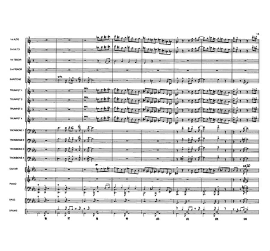Eenie, Meenie, Minor Mode Jazz Ensemble scores gallery preview page 14
