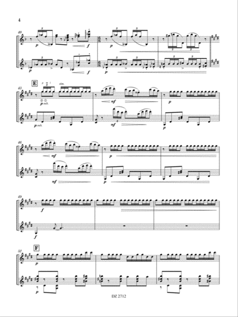 Alborada del gracioso Classical Guitar scores gallery preview page 4
