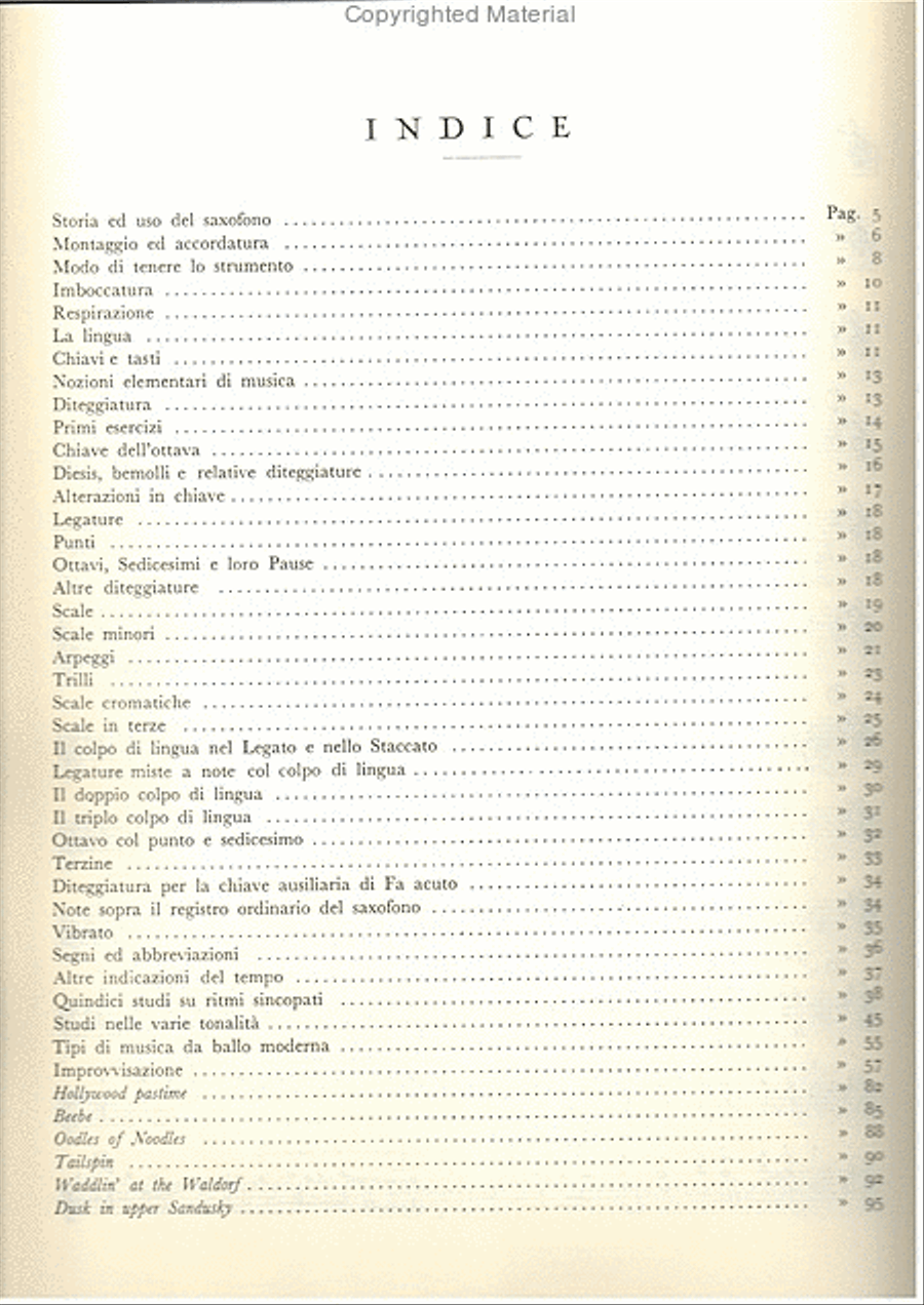 Metodo Per Sassafono Saxophone scores gallery preview page 5