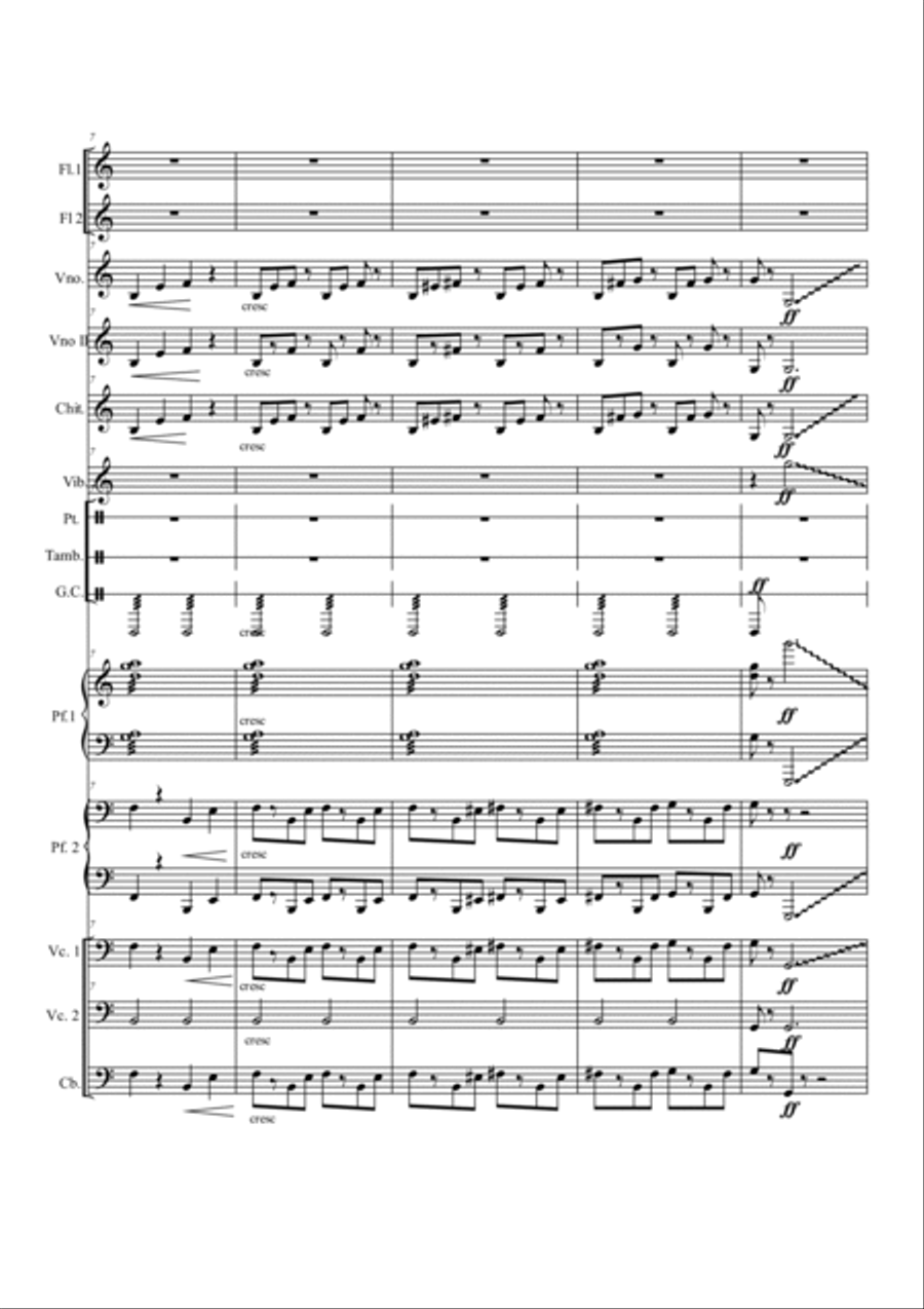 Carnival of the animals: 1- Introduction and Real Lions March Small Ensemble scores gallery preview page 2
