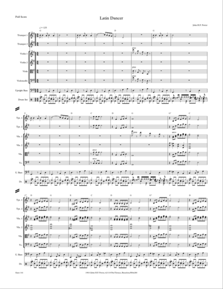 Latin Dancer Latin Dancer Small Ensemble scores gallery preview page 1