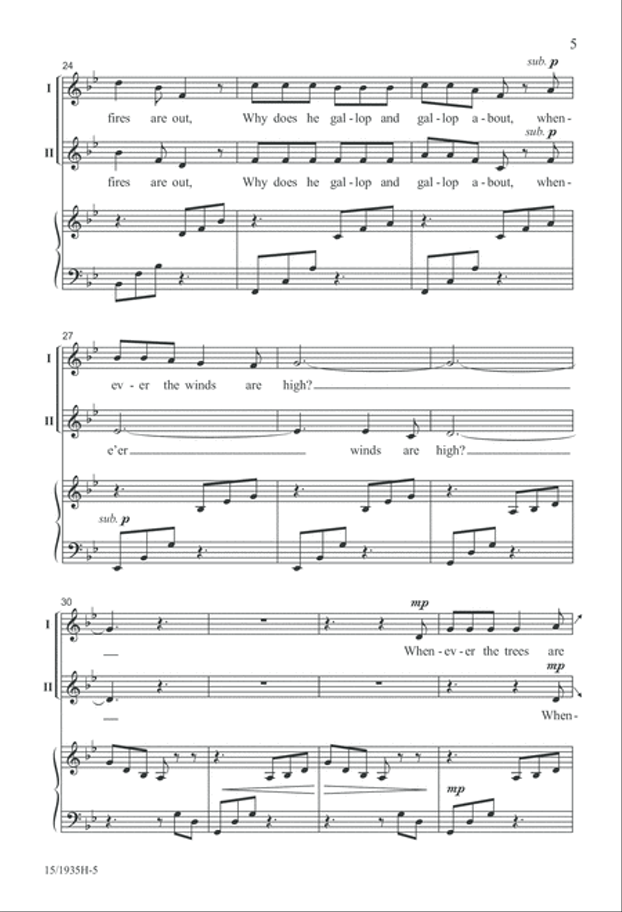 Windy Nights Windy Nights 3-Part scores gallery preview page 5