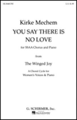 Book cover for You Say There Is No Love