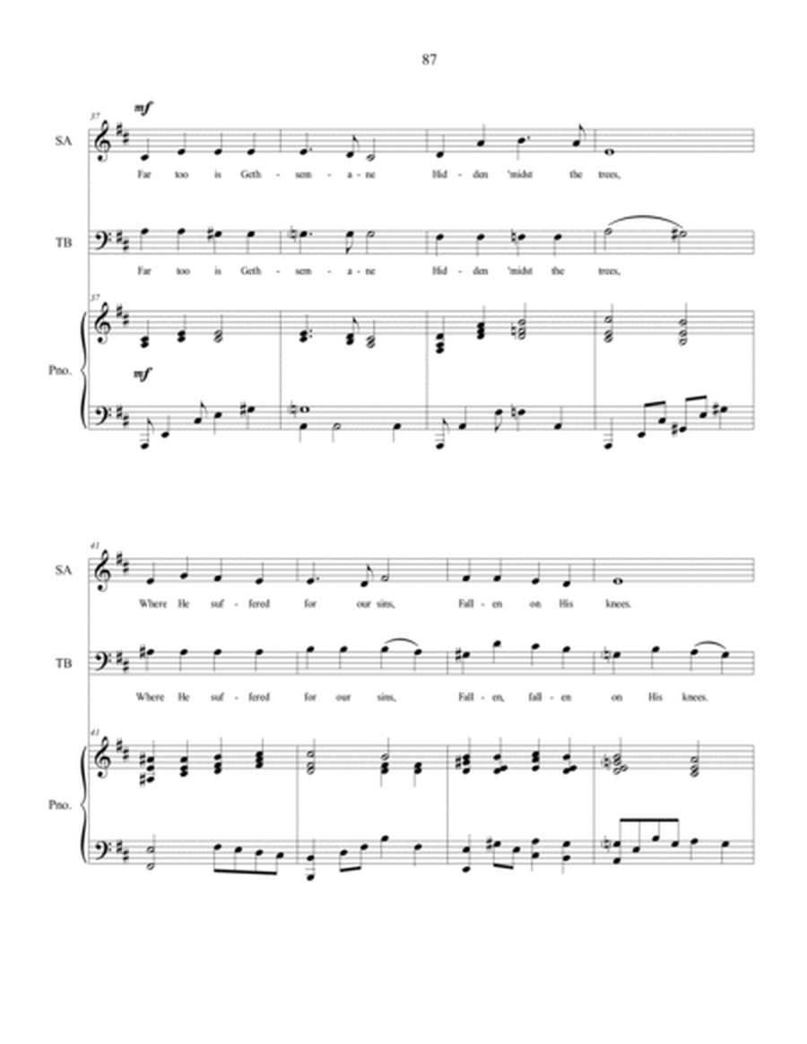 Calvary is Far Away, sacred music for SATB Choir image number null