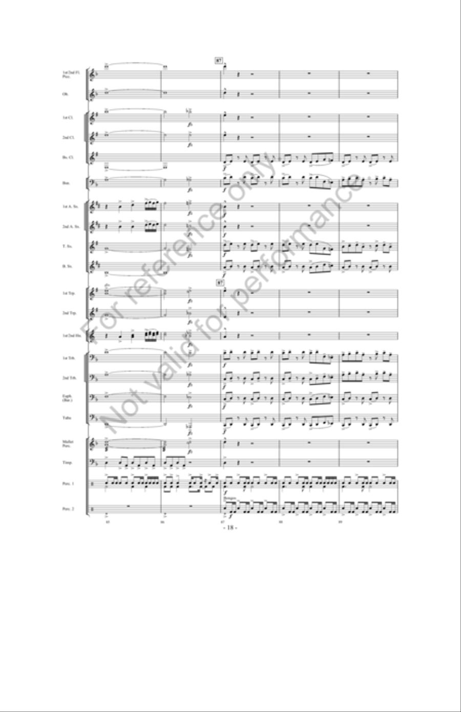 Zeus: King Of The Gods Concert Band scores gallery preview page 17