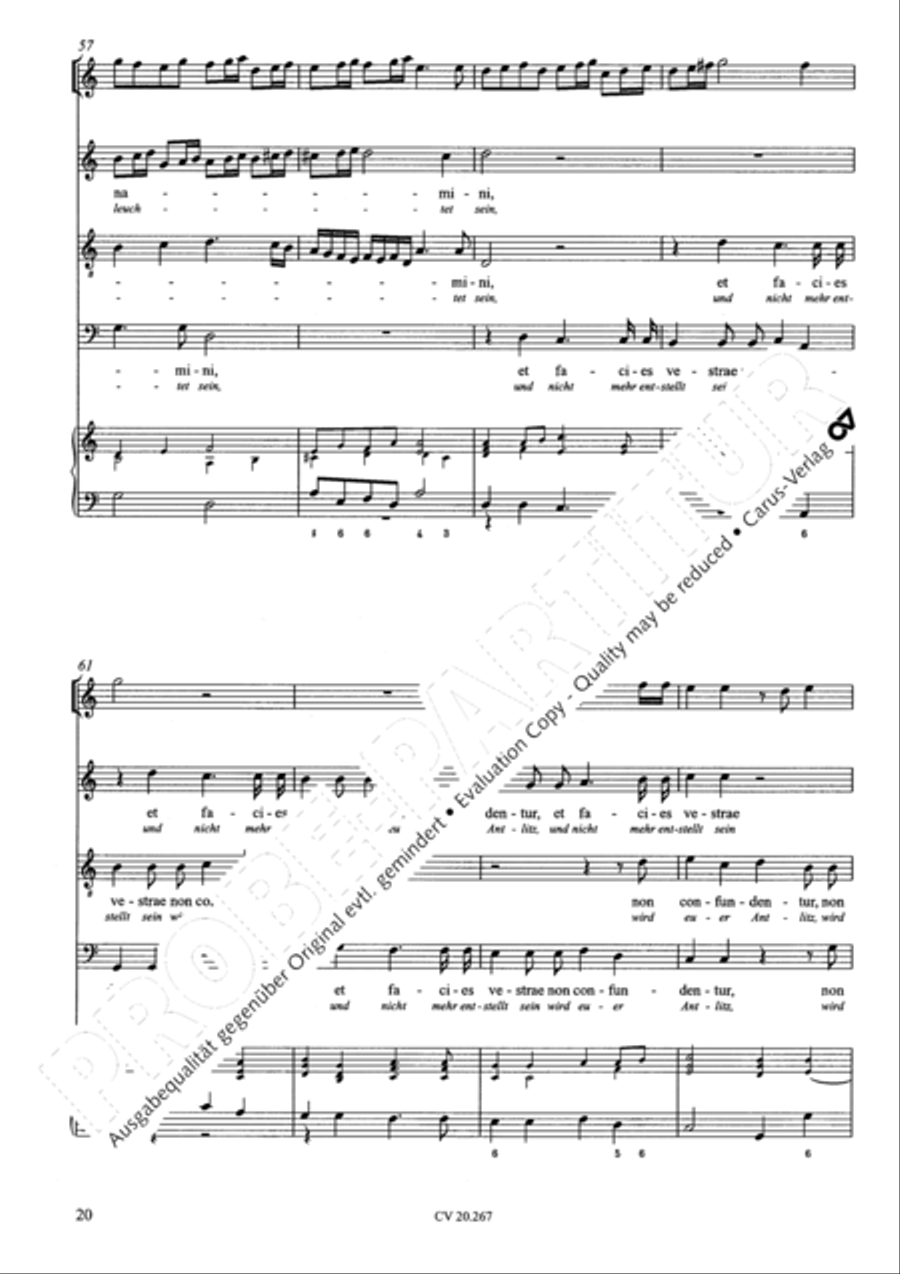 Benedicam Dominum; Exquisivi Dominum Score scores gallery preview page 21