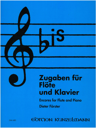 Book cover for Encores and pieces for Flute and Piano