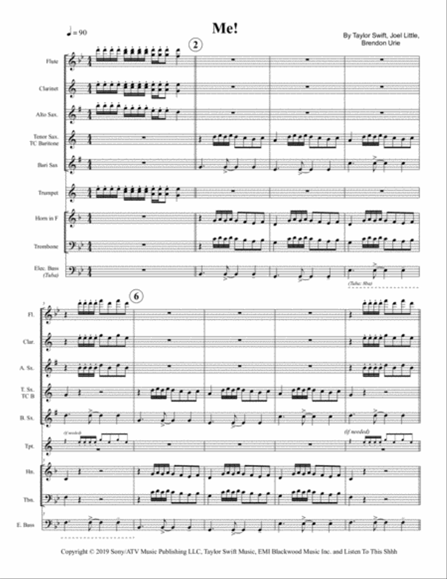 Me! Jazz Ensemble scores gallery preview page 1