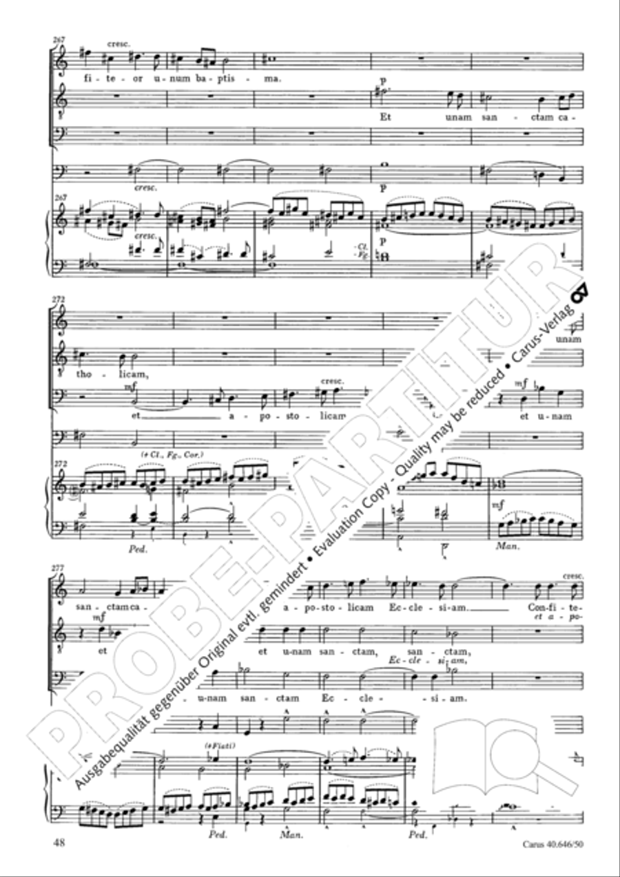 Mass in A major STB scores gallery preview page 50