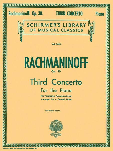 Sergei Rachmaninoff: Concerto No. 3 In D Minor, Op. 30