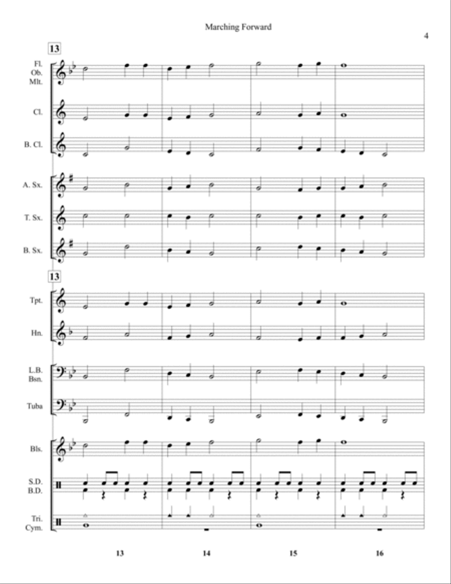 Marching Forward Concert Band scores gallery preview page 5