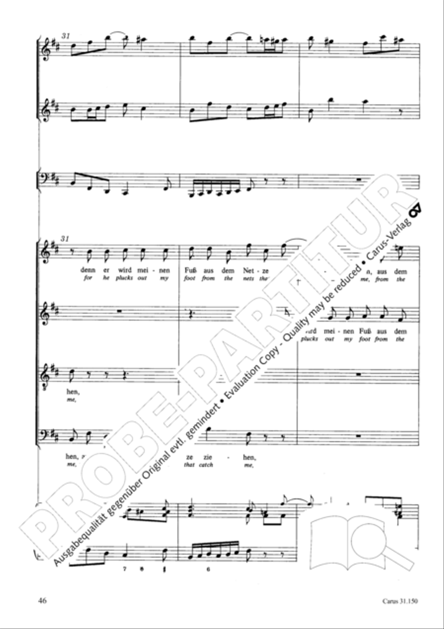 O my Lord, I long for thee (Nach dir, Herr, verlanget mich) 4-Part scores gallery preview page 49
