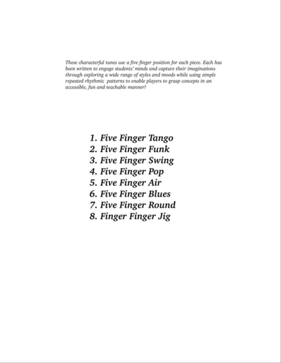Five Fingers Easy Piano scores gallery preview page 2