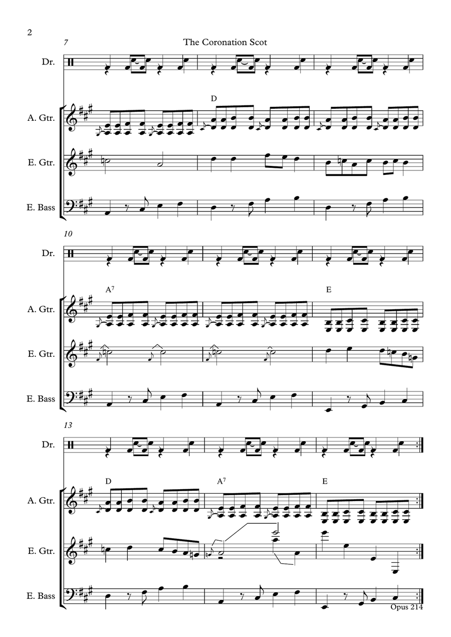 The Coronation Scot Small Ensemble scores gallery preview page 2