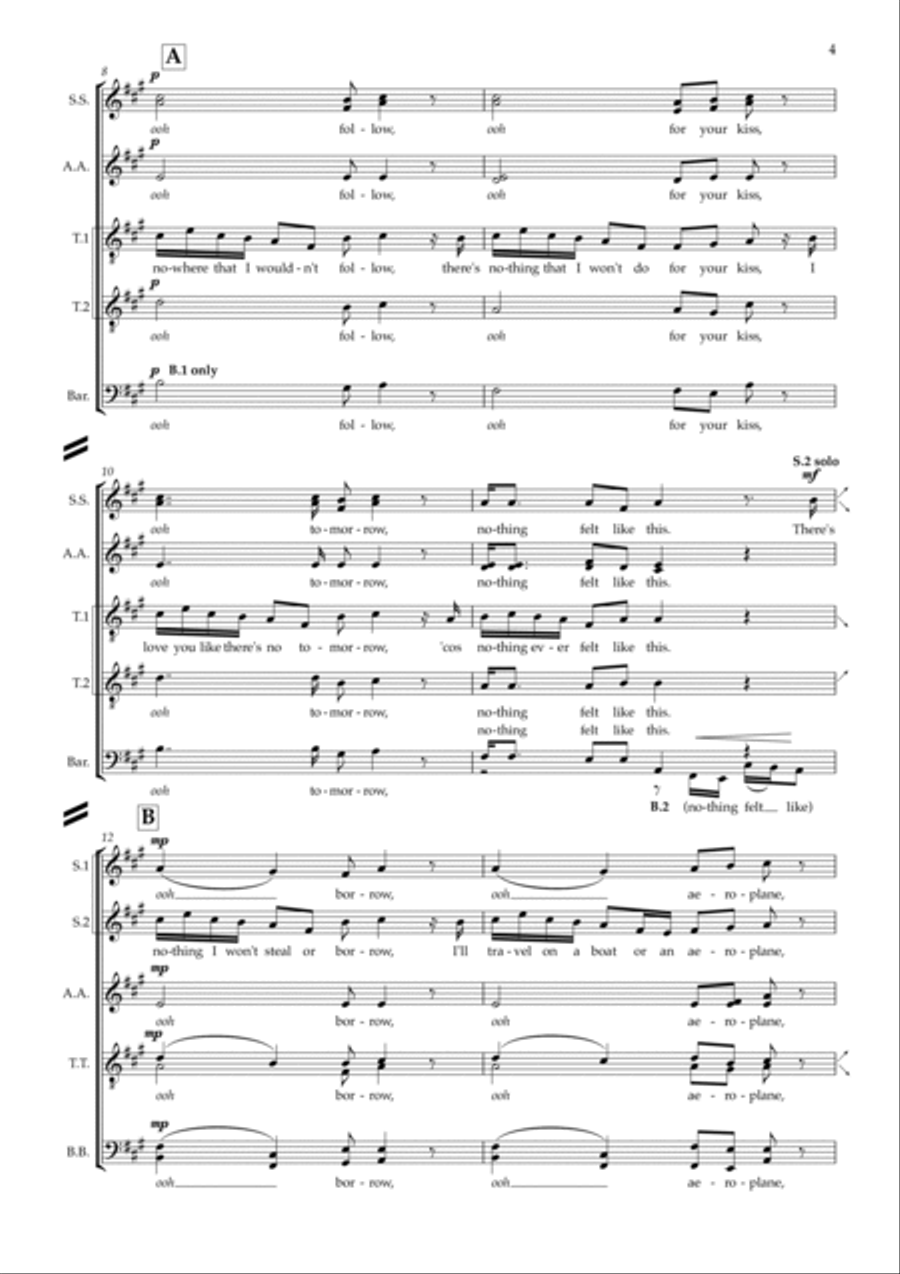 Where I Sleep Divisi scores gallery preview page 4