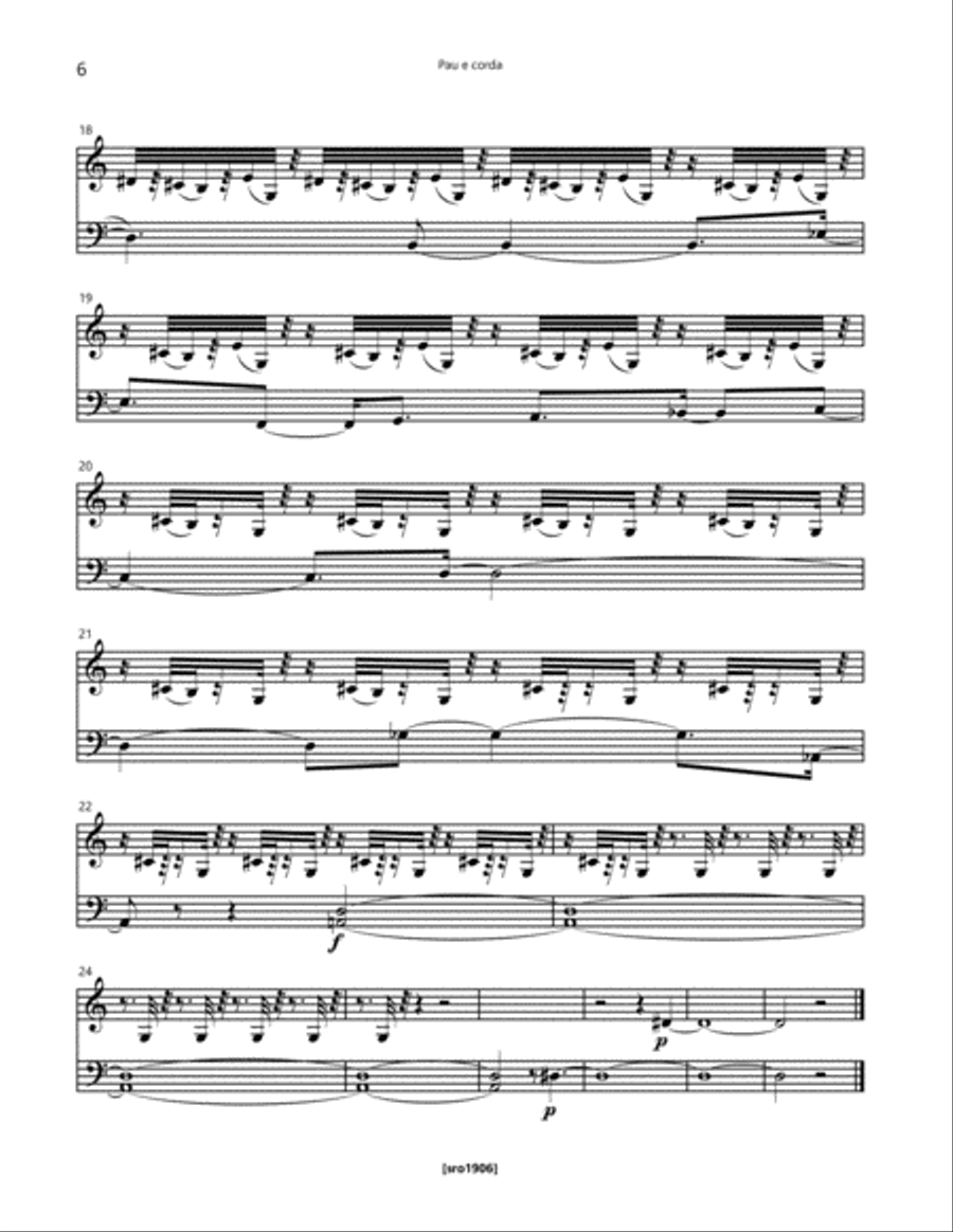 Pau e corda Clarinet scores gallery preview page 6