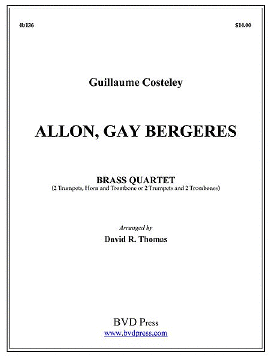 Allon gay bergeres Allon gay bergeres Brass Quartet scores gallery preview page 1