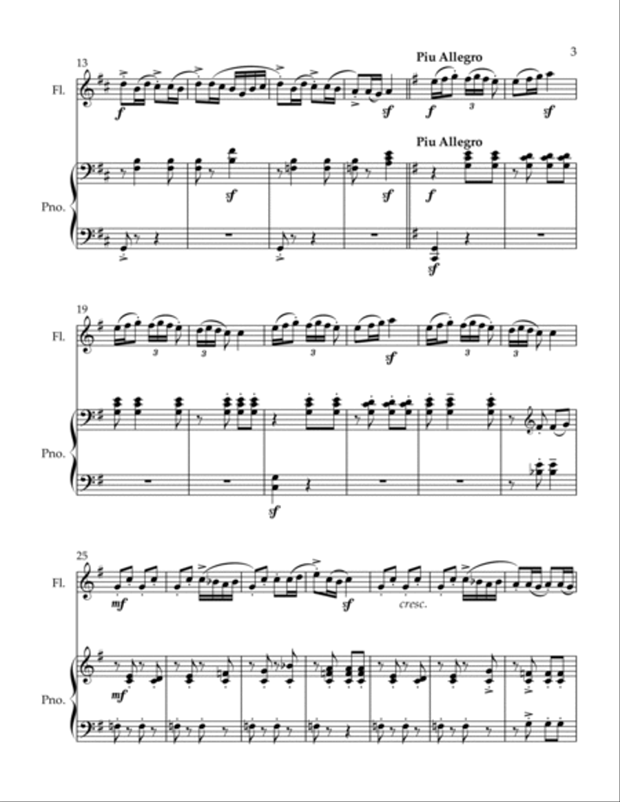 Romanian Folk Dances Little One Flute Solo scores gallery preview page 3
