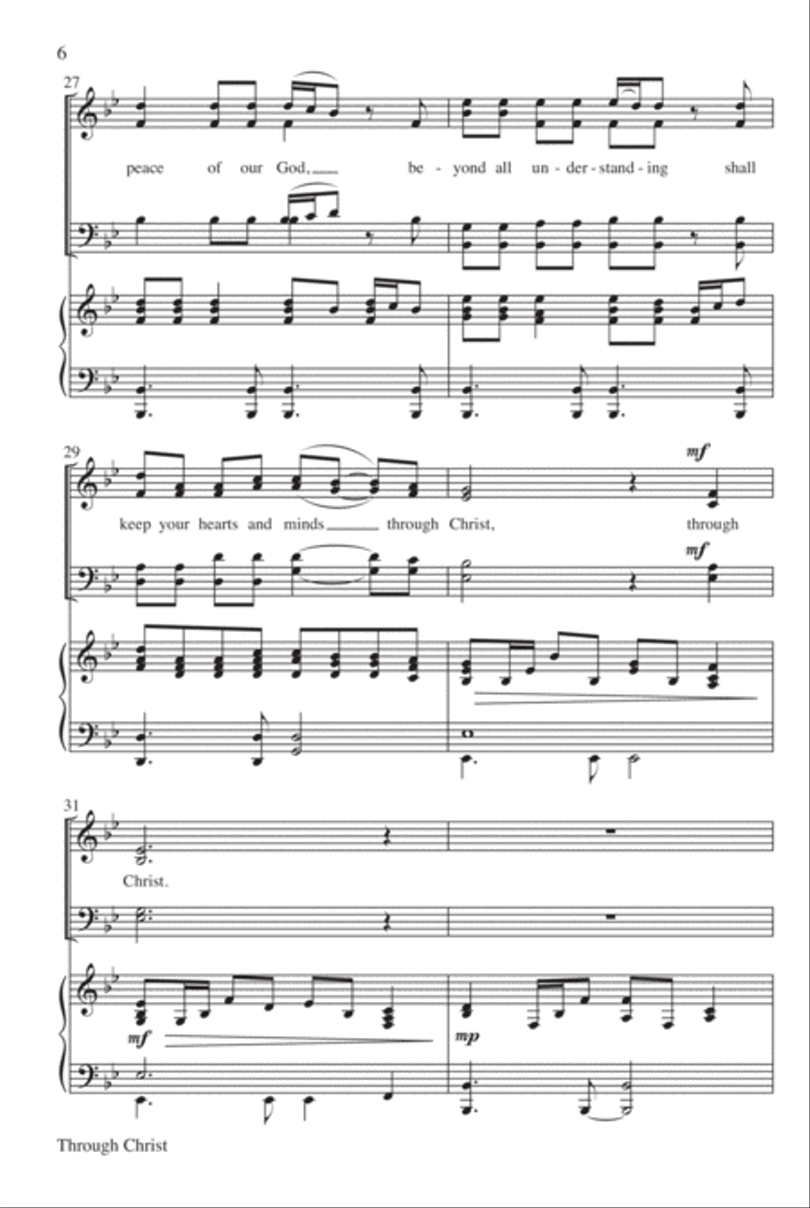 Through Christ 4-Part scores gallery preview page 7