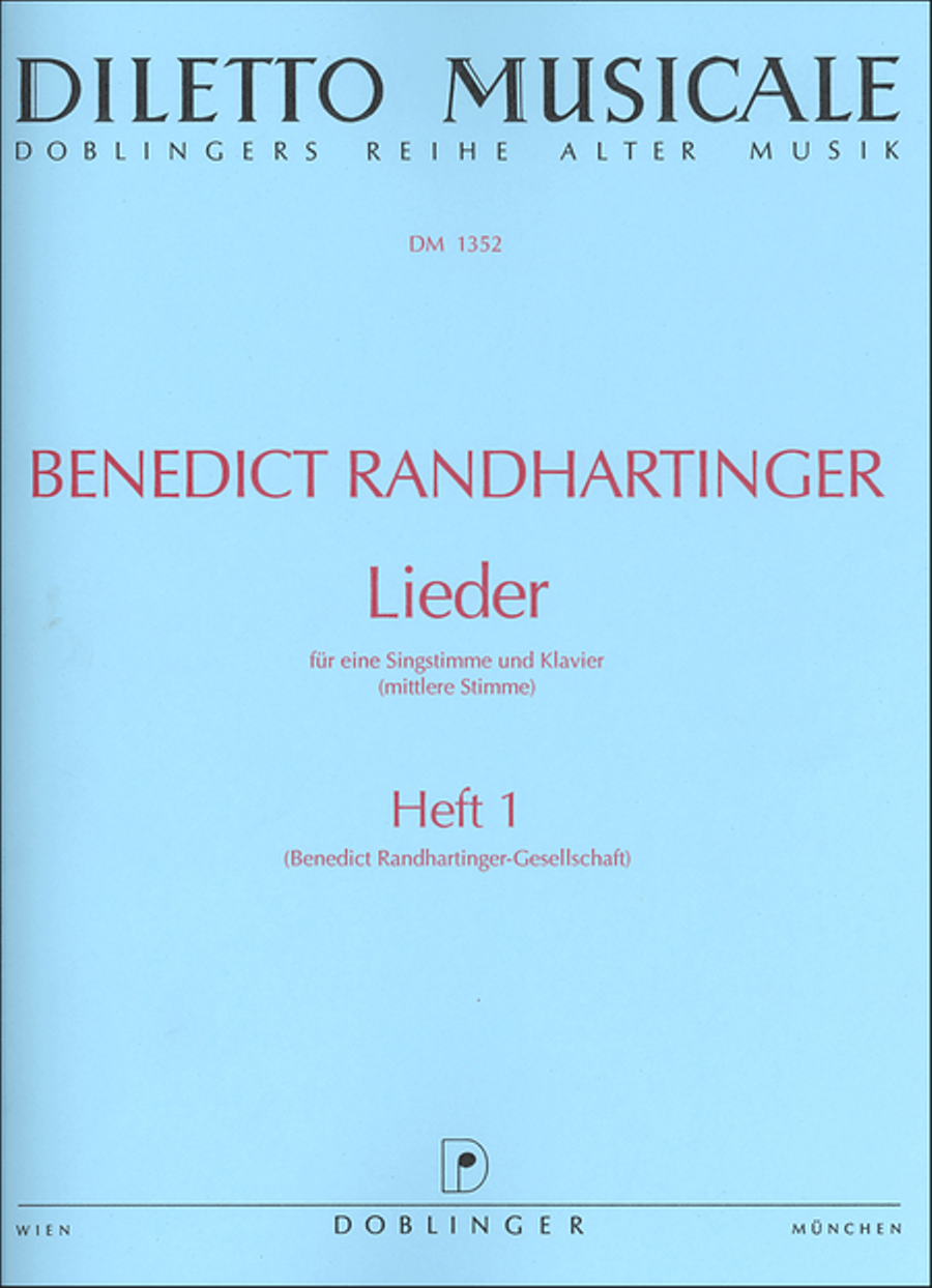 Lieder Heft 1 Lieder Heft 1 Voice scores gallery preview page 1