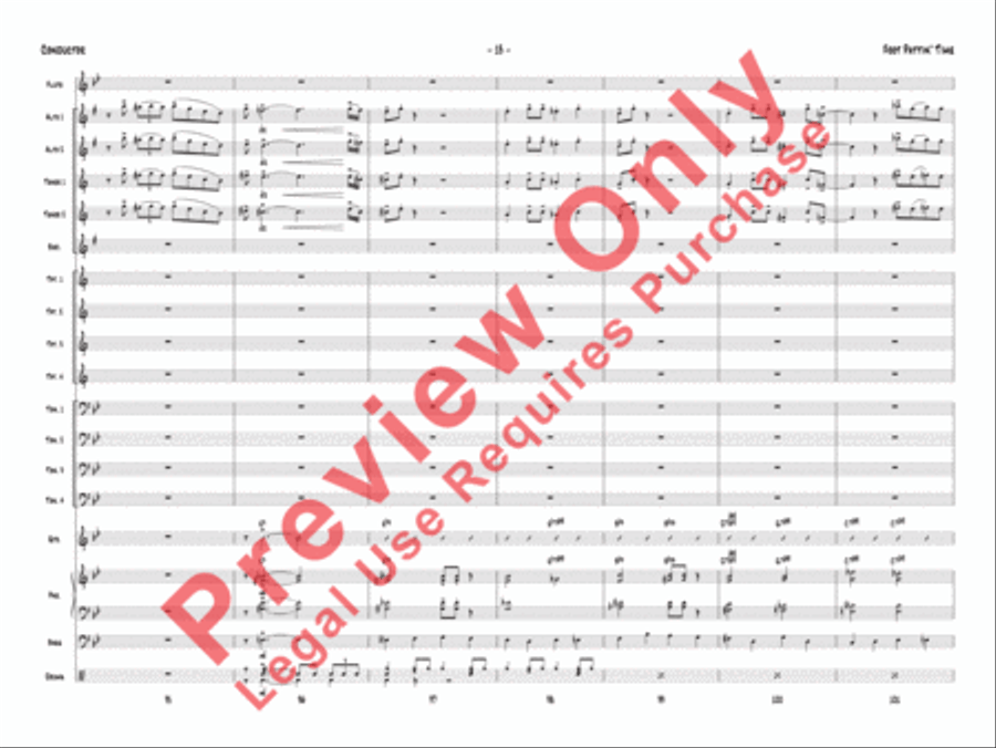 Foot Pattin' Time Foot Pattin' Time Jazz Ensemble scores gallery preview page 33