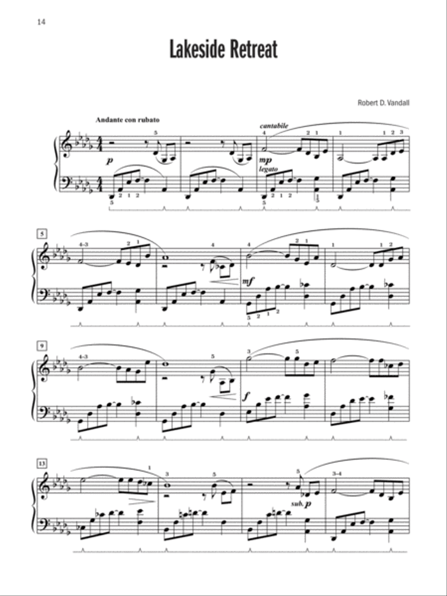 Celebrated Lyrical Solos, Book 5 Piano Solo scores gallery preview page 4