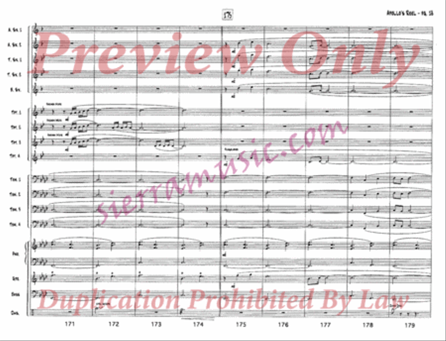 Apollo's Reel Jazz Ensemble scores gallery preview page 19
