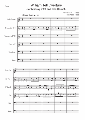 William Tell Overture ~for brass quintet and solo Cornet~