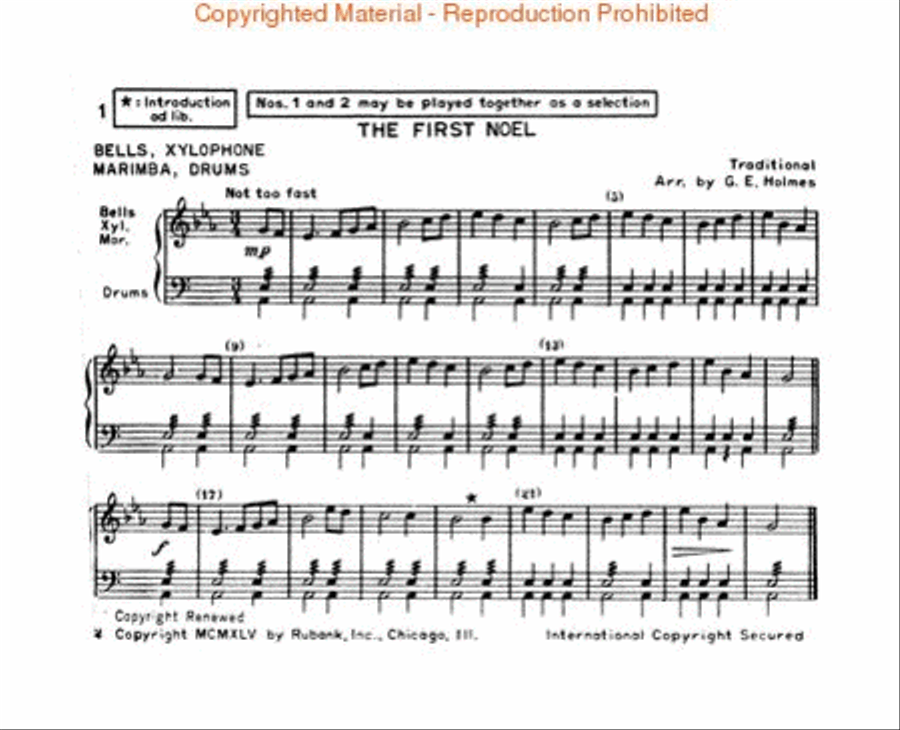 Christmas Carols for Band or Brass Choir Concert Band scores gallery preview page 2