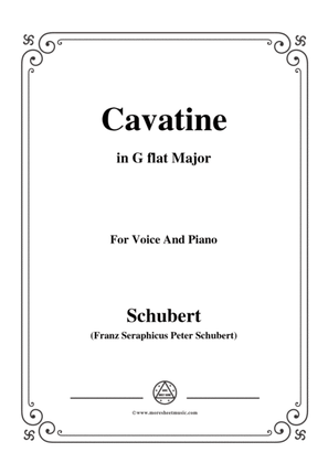 Schubert-Cavatine,from the opera 'Alfonso und Estrella'(D.732),in G flat Major,for Voice&Piano