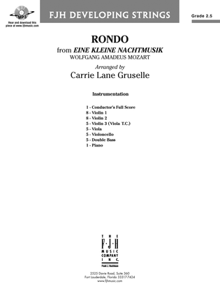 Book cover for Rondo from Eine Kleine Nachtmusik: Score