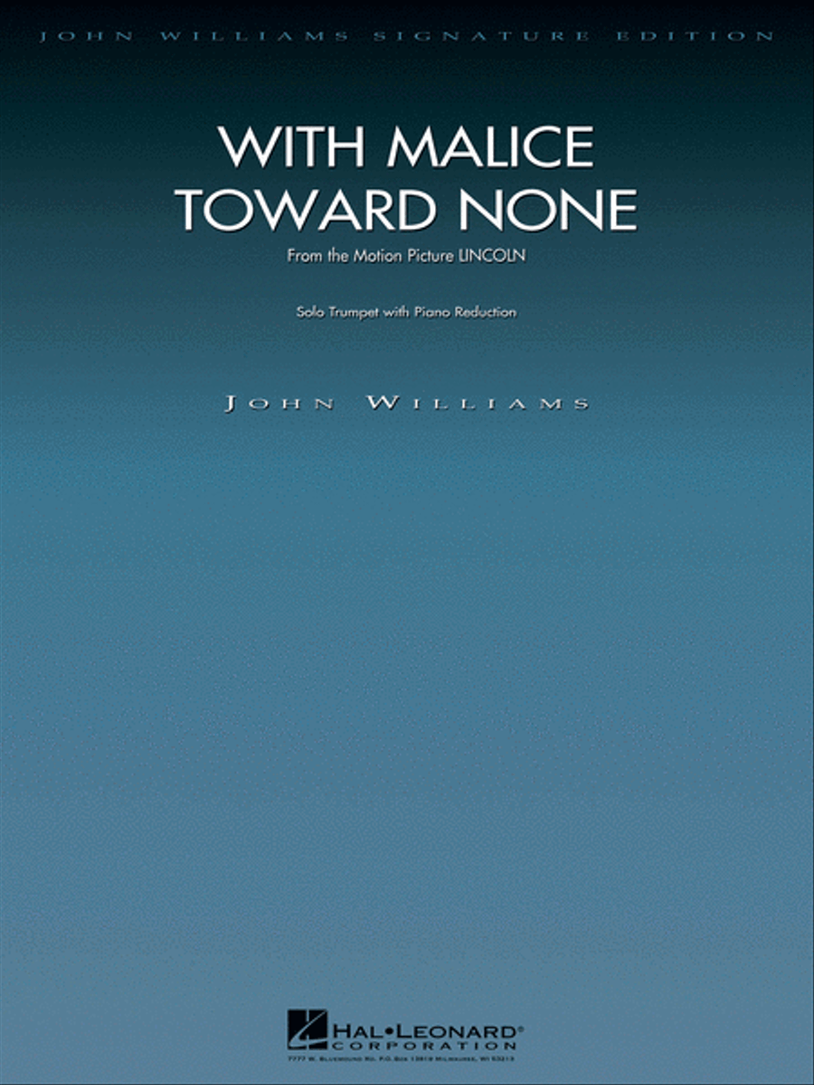 With Malice Toward None (from Lincoln) C Trumpet scores gallery preview page 1