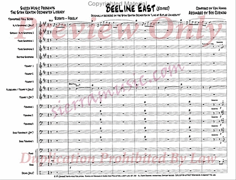 Beeline East Beeline East Jazz Ensemble scores gallery preview page 2