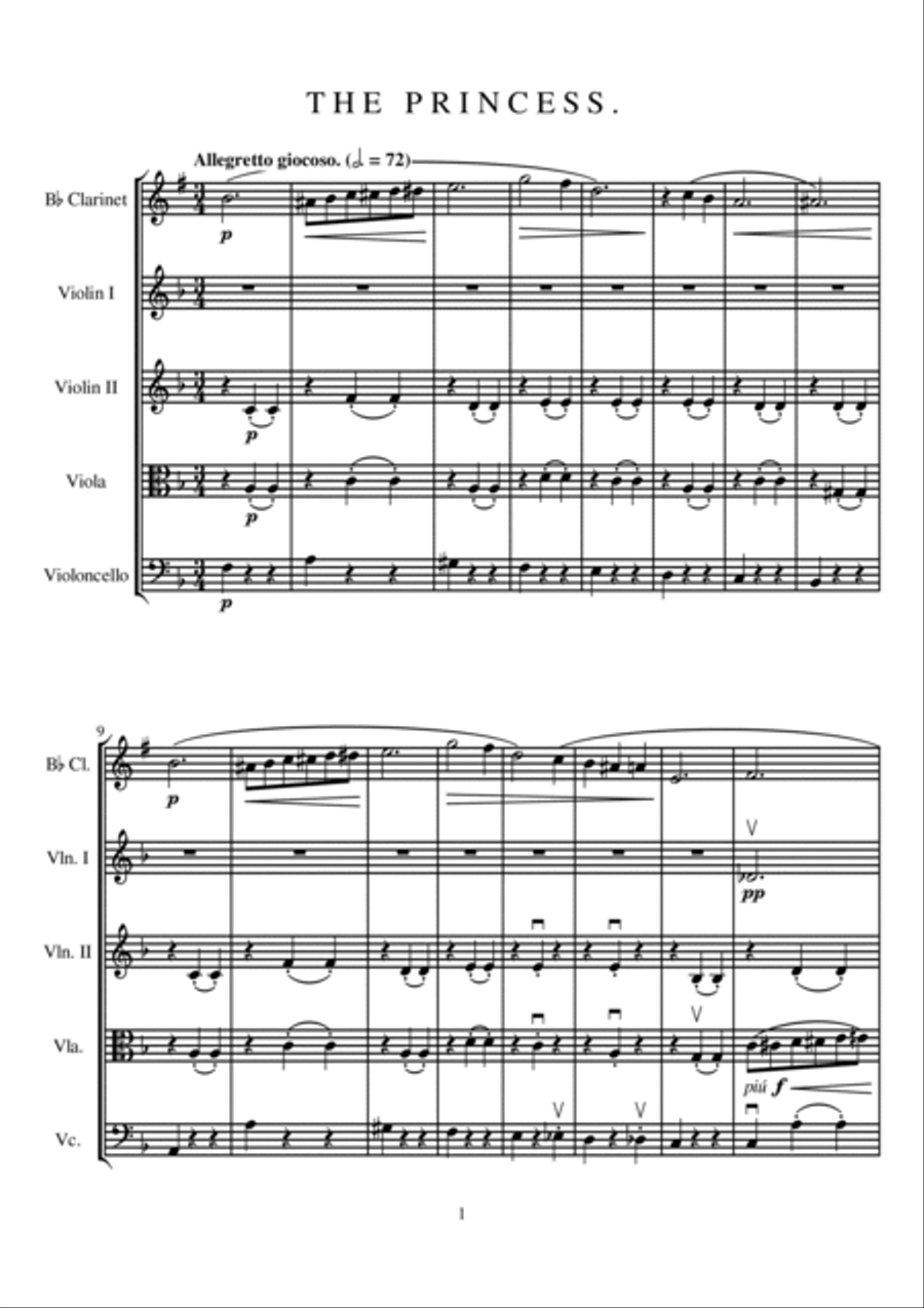 The Princess Small Ensemble scores gallery preview page 3