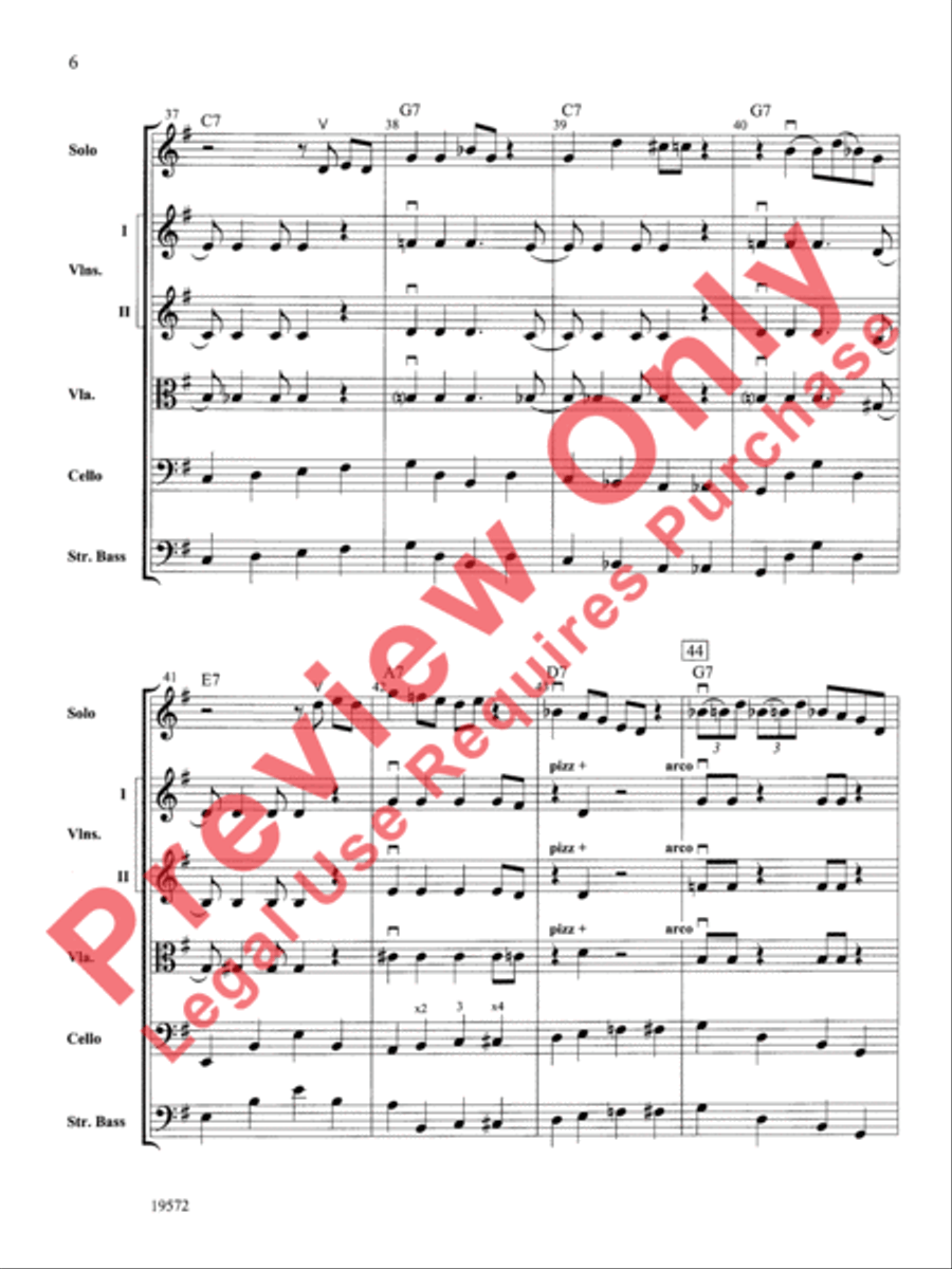 Nobody Knows the Trouble I've Seen String Orchestra scores gallery preview page 7