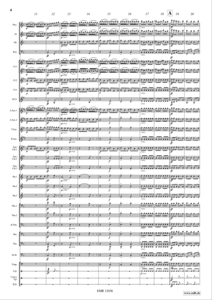 Die schone Galathee Concert Band scores gallery preview page 4