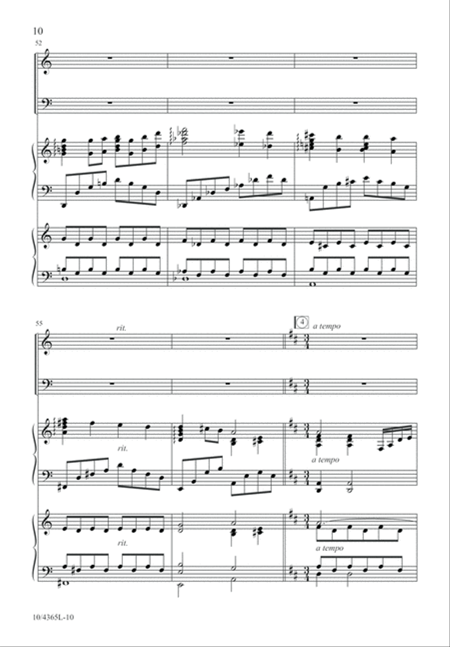 Hear How the Bells of Christmas Play 4-Part scores gallery preview page 10