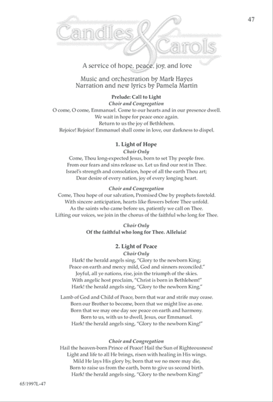 Candles and Carols Candles and Carols 3-Part scores gallery preview page 48