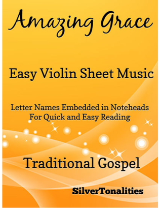 Book cover for Amazing Grace Easy Violin Sheet Music