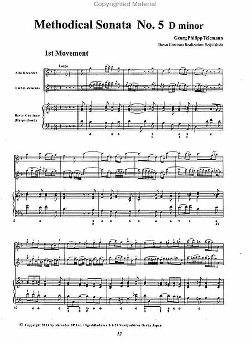 Methodical Sonata No. 5 D minor image number null