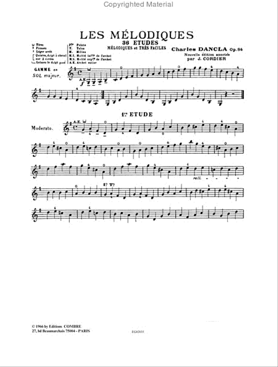 Etudes melodiques (36) Op. 84 Violin Solo scores gallery preview page 2