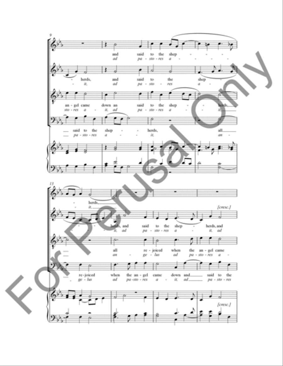 All Rejoiced When The Angel Came Down 4-Part scores gallery preview page 3