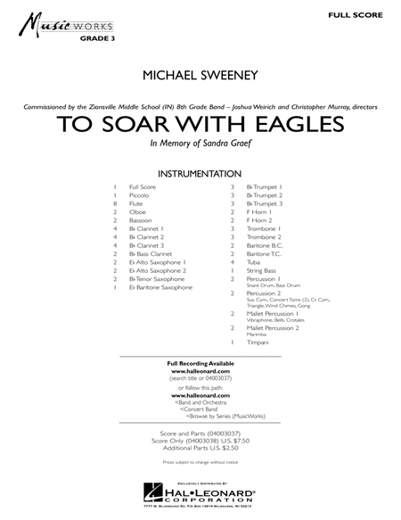 To Soar With Eagles - Full Score