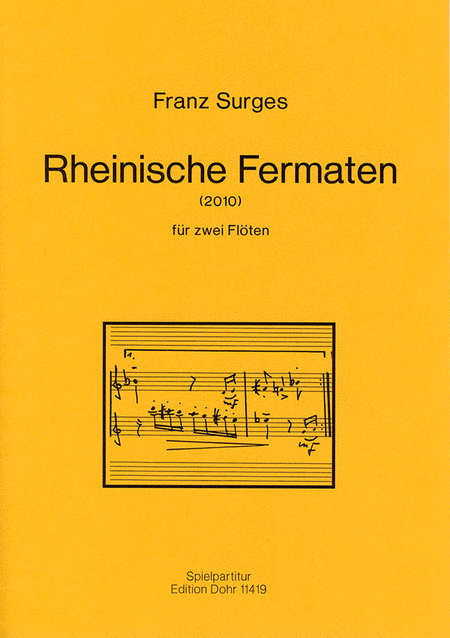 Rheinische Fermaten für zwei Querflöten (2010)