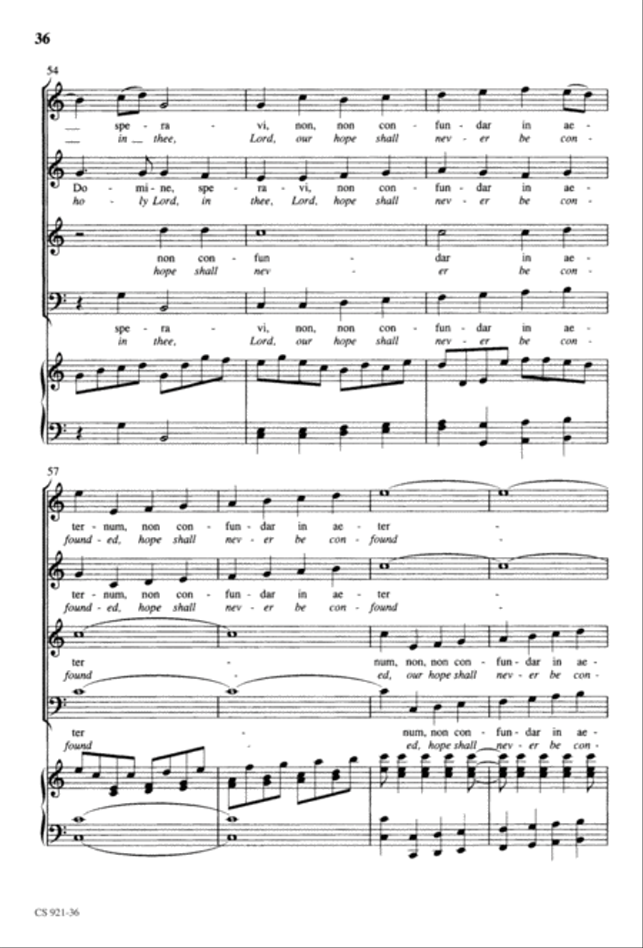 Te Deum - Choral Score