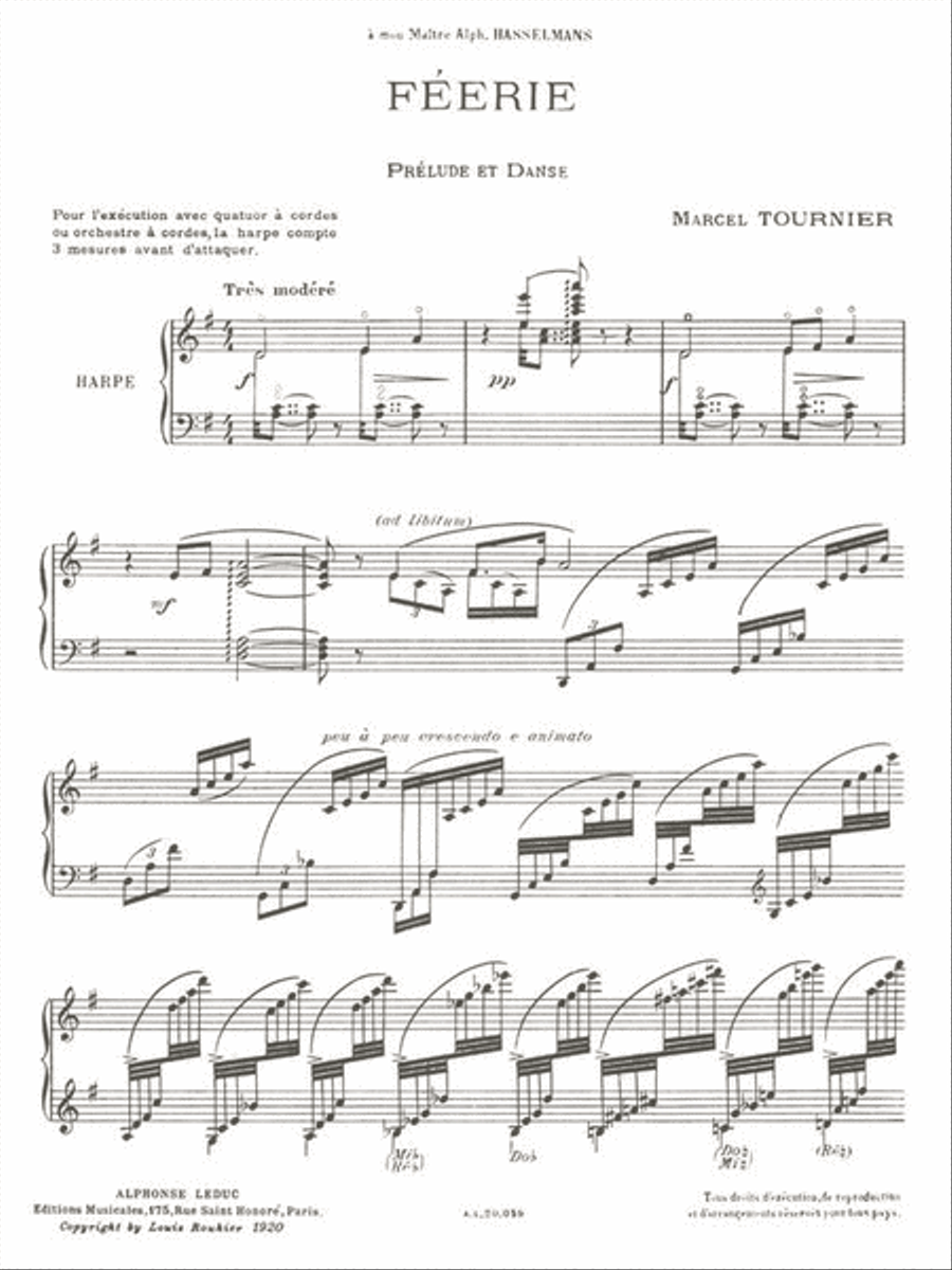 Feerie - Prelude et Danse Harp scores gallery preview page 2